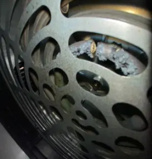 damaged broken air fryer heating element