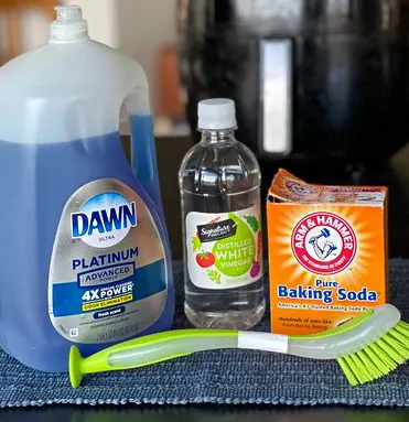 Cleaning air fryer with baking soda