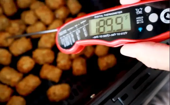 Tater Tot Cooked in Air Fryer Temprature without Preheating