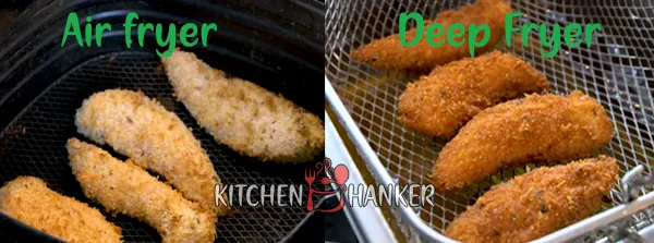 Cooking Comparison Air Fryer and Deep Fryer