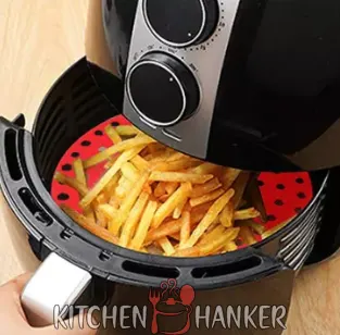 Making French Fries in Air Fryer Using Silicone Mat