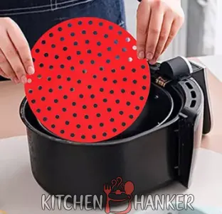 Perforated Silicone Mat in Air Fryer