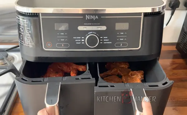Cooking Chicken and Beef Ribs in Ninja DZ201 6 in 1 Air Fryer