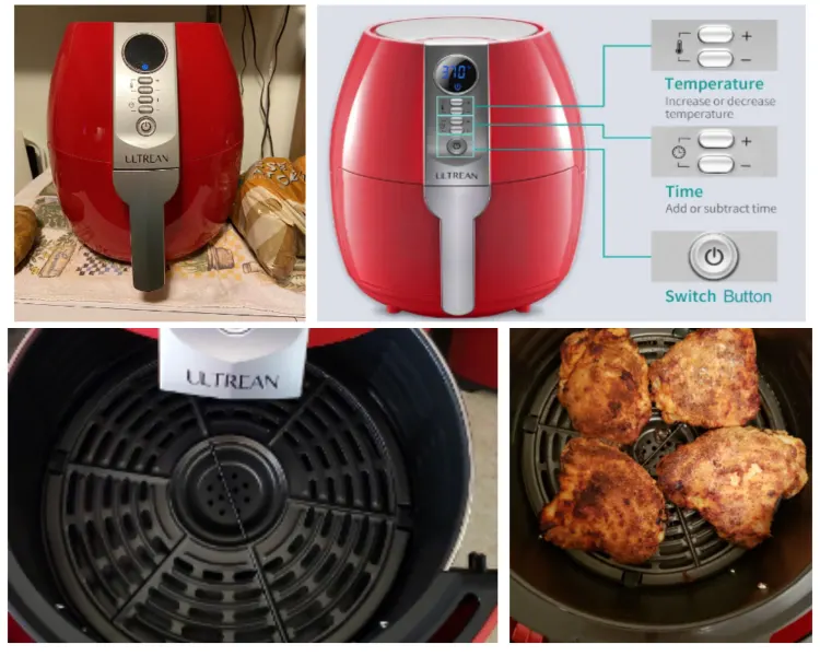 Ultrean Air Fryer Oven Oilless Cooker Review Specs Features Pros and Cons