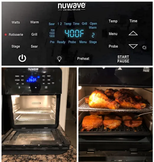 Nuwave Brio Air Fry Oven With Rotisserie Function
