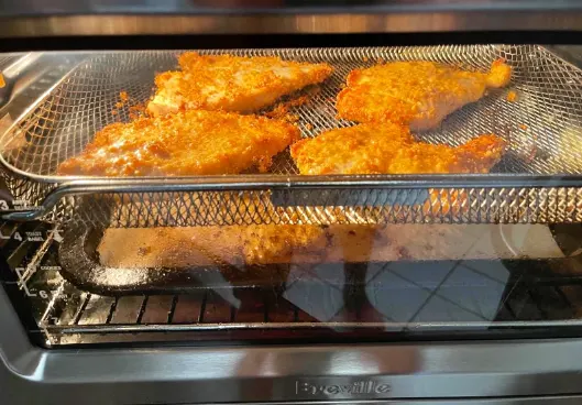 Air Frying Chicken In Breville Smart Pro Stainless Steel Air Fryer Oven